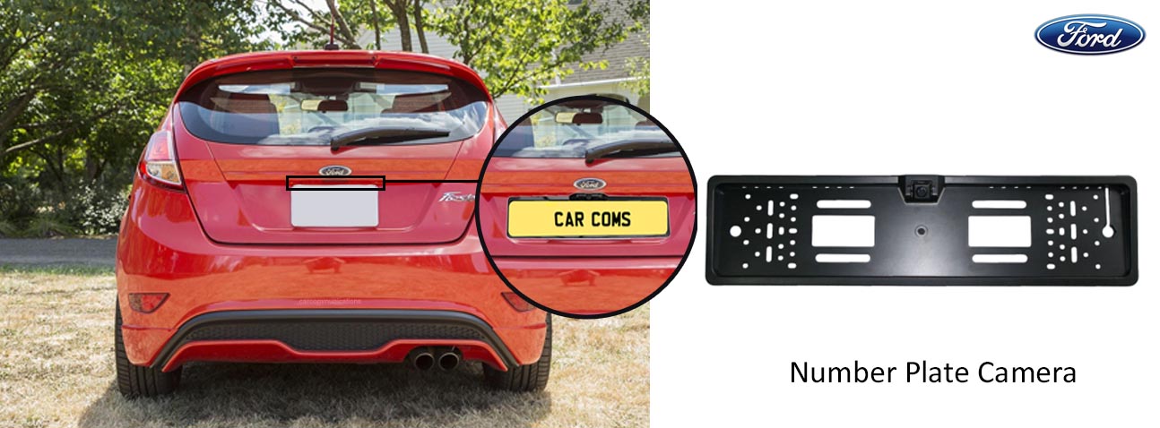 fiesta reversing rear view number plate camera
